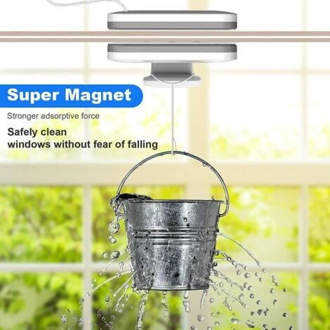 Rose-Magnetic Double Glazing Window Washer, Side Glass Wiper Tools, Adjustable Double Side Cleaning Accessory for Home Use, Glass Surface Wiper