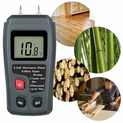Wood Moisture Meter 0-90% Damp Meter BlackBlack