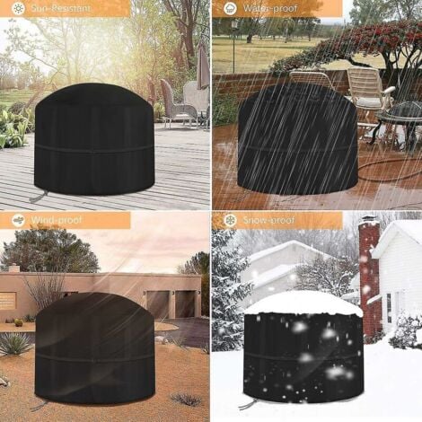 Snow-Large fire pit cover, waterproof, windproof, anti-uv, tear resistant 600d