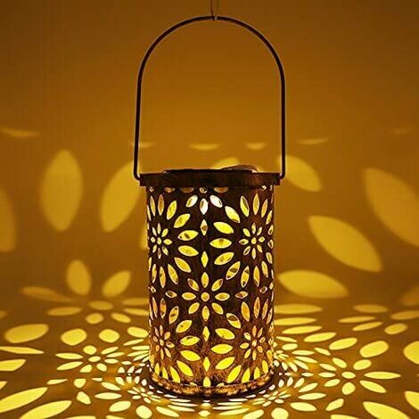 Orchid-Solar Lantern Garden LED Solar Lantern Outdoor Flowers