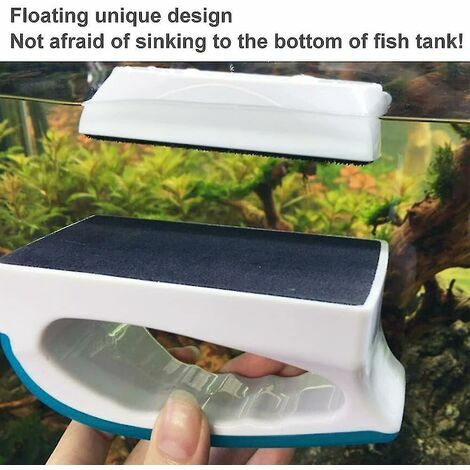 Fish tank glass outlet cleaner magnetic