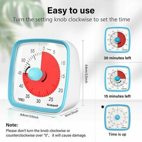 Yunbaoit Timer With Night Light For Teaching, Cooking, Meeting And