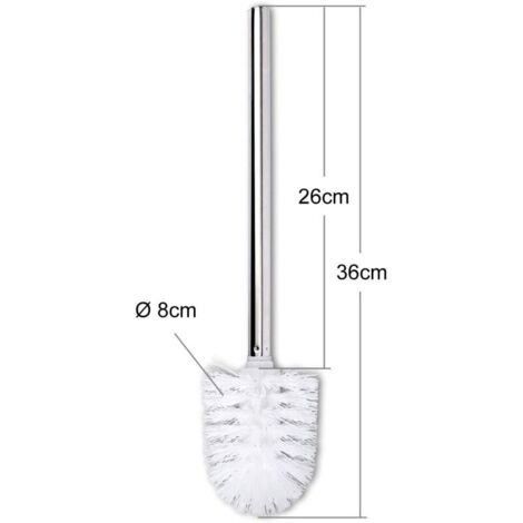Pink  Pack of 3 Replacement Toilet Brushes Brush Head with Stainless Steel Handle for Toilets