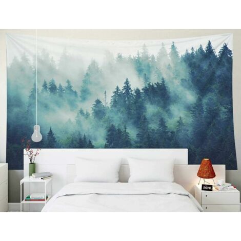 Gray Tapestry Wall Hanging, Living Room Bedroom Decoration Tapestries By Printed 150X150cm