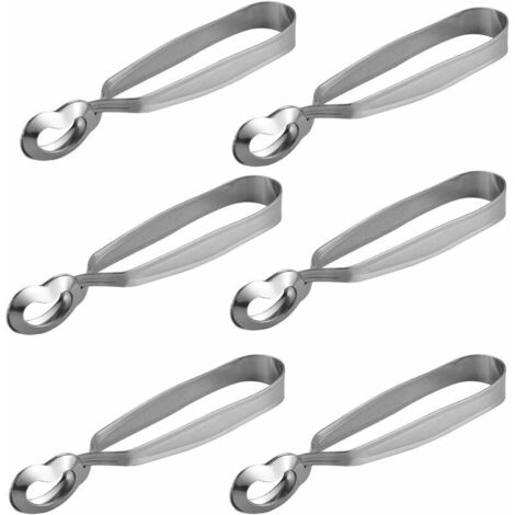 6Pcs Stainless Steel Snail Tongs Kitchen Tool for Baking (1/5)