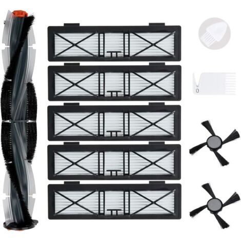 Snow Replacement Accessories Kit for Neato D Series D75 D80 D85 Connected D3 D4 D5 D6 D7 Robotics with 1 Brush Cleaning Tool and 1 Filter Cleaning Brush (1/5)