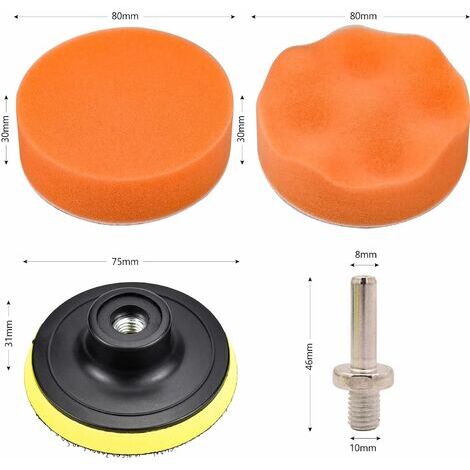 5Pcs 125Mm Car Polishing Pads, Hex Logic Buffing Pad Polishing Sponge,  Polishing Pads Kit For Drill Sponges, Drill Polishing Kit 