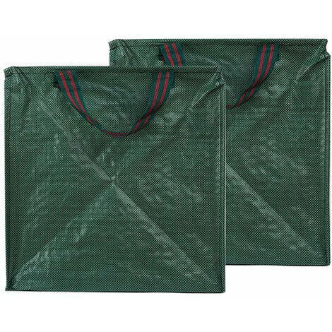Set of 2 Leaf Bag Holders for Collecting Leaves, Reusable and Heavy Duty Gardening Bags