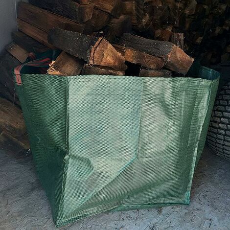 Set of 2 Leaf Bag Holders for Collecting Leaves, Reusable and Heavy Duty Gardening Bags