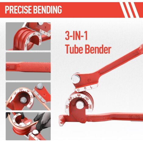 180 Degree Rebar Bending and Cutting Tools Manual Pipe Bender 1/4,5/16 ...