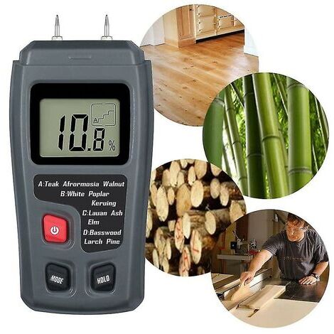 Moisture meter for wood 090% Moisture meter BlackBlack