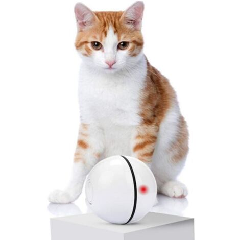 Electric Interactive Cat Ball Toy For Automatic Roll Ball With LED Light USB Charging (1/4)