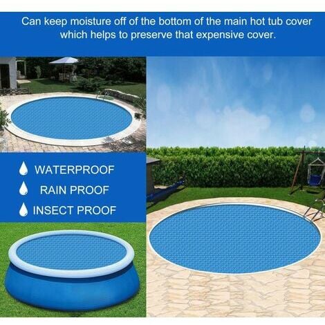 SnowRound Bubble Cover, Round Pool Protector Cover With Uv