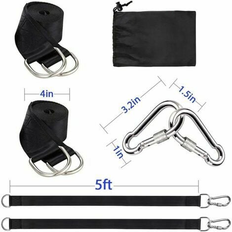 Suspension strap kit can hold 900kg, extra long 1.5m straps with ...