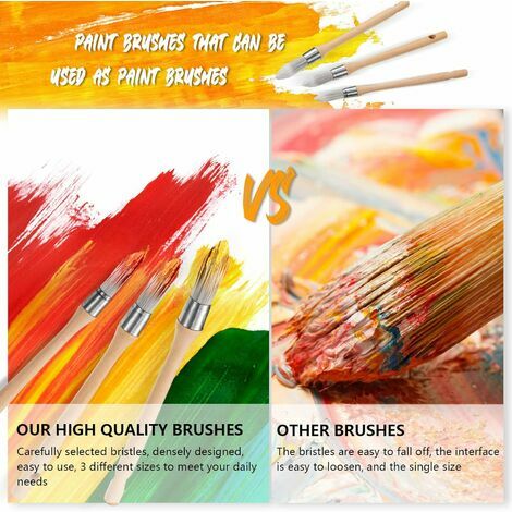 Pcs Paint Brushes, Six Sizes Artist Paint Brush Set Art Paint Brush Oil  Painting Acrylic Paint Brush, Paint Brushes Set Paint Brush