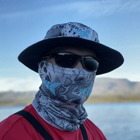 Outdoor Cycling Face Mask - UV Sun Protection Bib for Fishing, Hiking  (Purple)
