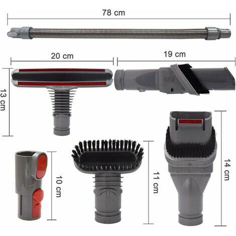  Replacement Attachments Tools Kit for Dyson V11 V10 V8  Absolute/ V8 Animal/ V7 V6, DC59, DC45, DC35 Absolute Cord-Free Vacuum  Cleaner Accessories