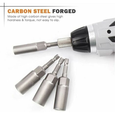Magnetic Nut Driver Bit Set - 14pcs 6-19mm Hex Socket Nut Driver Set ...