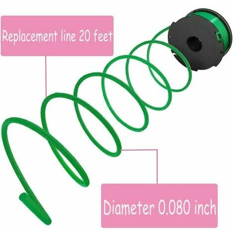 Black+Decker SF-080 Singleline Auto Feed Replacement Spool, Green, 20