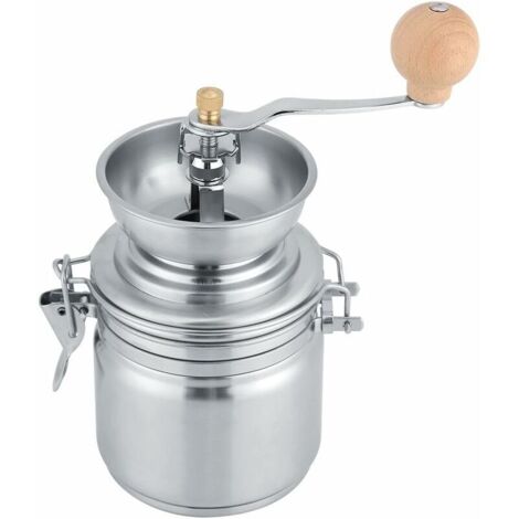 Stainless Steel Coffee Grinder, Hand Crank, Spice Herb & Nut Grinder (1/5)