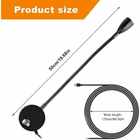 LED Bedside Wall Reading Light - Wall Lamp with USB Port and Touch Switch, Dimmable Flexible Gooseneck Bedroom Lamp, Kids Indoor Dimmable Reading Light with Plug