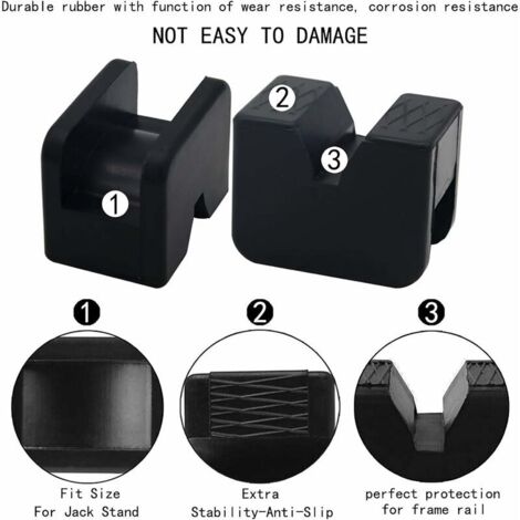 Rubber Jack Pads, Hi-Lift Jack Adapter, Slotted Frame Rails, Crush ...