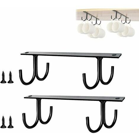  Hanging Cup Holder with 2 Kinds of Hooks,Multi