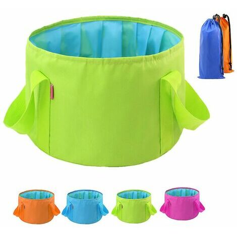 Collapsible Bucket With Handle, Portable Folding Buckets For