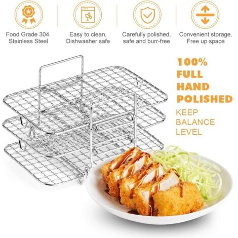 Ninja Foodi Air Fryer Stand Air Fryer Rack Skewer Stand Compatible