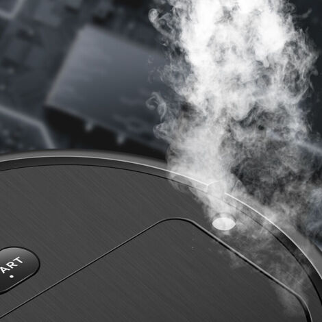 SnowRobot Vacuum Mop, Robot Vacuum Mop with Auto-Boost, 5.5cm Super-thin, Self-rechargeable, Great for Cleaning Pet Hair, Carpets, Tiles, Hard Floors