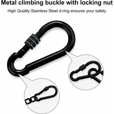 Chain Hanging Kit For Hammock Hanging Chair, With Two Carabiners, Used For  Hammock, Sandbag, Indoor And Outdoor Hanging Chair 66cm