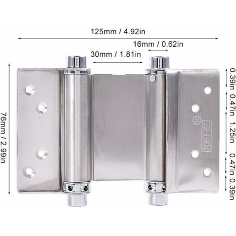 3 Inch Double Action Stainless Steel Spring Door Hinge for Saloon Cafe ...