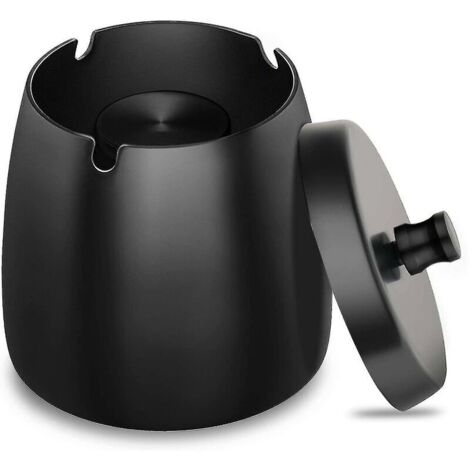 1 PCS CERAMIC CENRAY WITH WINDS WORKED LIDS（Black）