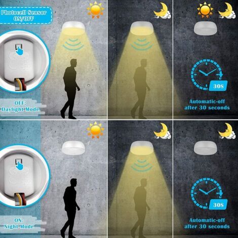 Battery Powered LED Ceiling Light Wireless Motion Sensor Light 300 ...