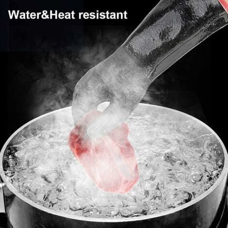 932f Extreme Heat Resistant BBQ Gloves, Long Sleeve Waterproof Gloves for Fryer, Cooking, Oven, Smoking, Flame Retardant, Oil Resistant Neop