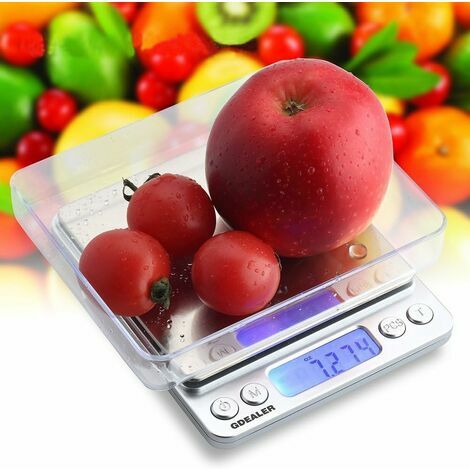 Digital Gram Scale 500g 0.01g Food Scale High Precision Kitchen Scale  Multifunctional Stainless Steel Pocket Scale With Back-lit Lcd Display Tare  Pcs