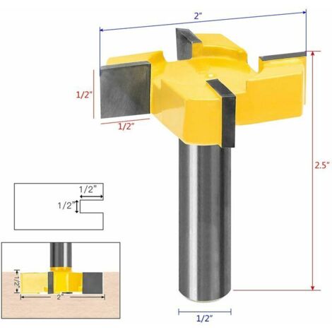 SnowStandard Spoilboard Router Cutters - Plate Flattener Cutter - 1/2 ...