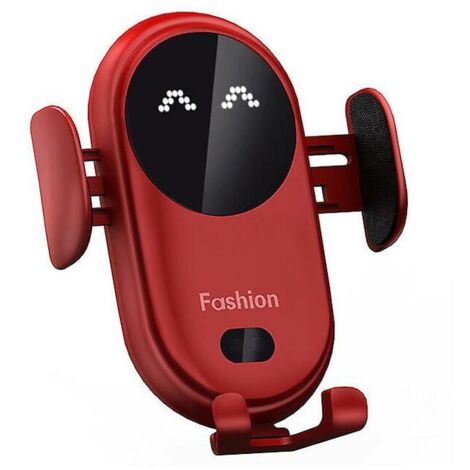 Smart Car Wireless Charger Automatic Sensor PhoneDder (Red) (1/5)
