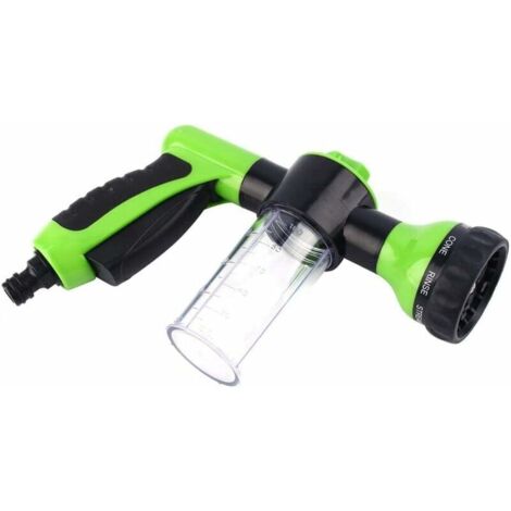 Lancia Schiuma Per Autolavaggio Con Cannone E 8 Modalità Di Irrigazione - Universale Per Tubo Da Giardino - 2