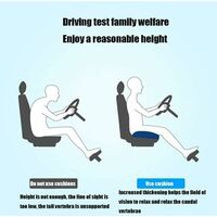 Mua Car Booster Seat Cushion Heightening Height Boost Mat, Breathable Mesh Portable Car Seat Pad Angle Lift Seat For Car Officehome Gray B08kczrbnm