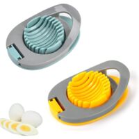 2 Pieces Egg Cutter Egg Slicer Multifunction Manual Egg Cutter Egg Cutter Tool Kitchen Apple and Tomato Cutter Para Egg Cutter Boiled Fruit Slicer Cheese Strawberry
