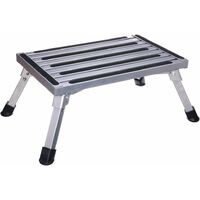 Work Platform, Aluminum Folding Platform Steps, Portable Step Up RV Bench  Ladder, Non-Slip Design, Portable