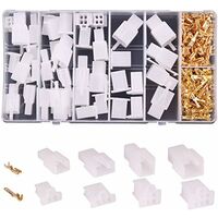 200PCS 2.8mm Automotive Connector Kit 2 3 4 6 Pin Electrical Wire Connectors Kit for Motorcycle Motorbike Car Boats Electrical Instruments