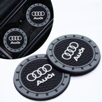 2 Pieces Car Cup Holder Coaster,Non-Slip Car Cup Holder Coaster Compatible with Audi A1 A3 RS3 A4 A5 A6 A7 RS7 A8 Q3 Q5 Q7 R8 S Series,Car Cup Holder Accessories