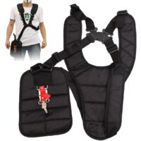 Black Trimmer Belt Comfort Adjustable Double Nylon Shoulder Strap Brush Cutter Accessories Black 11 x 4.7 x 3.6 Inches