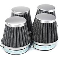 4Pcs 52mm Motorcycle Air Filters For Kawasaki Zx550 Gpz550 Ninja Zx600 Suzuki/Yamaha