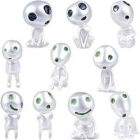Tree Elves Tree Elves Figurines Princess Mononoke 10 PCS Luminous Garden Ghosts Statue Resin Tree Elves Landscape Decoration Micro Home Accessories Outdoor Gardening