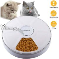 Automatic Pet Feeder, Automatic Food Dispenser with 6 Meals, Digital Timer...