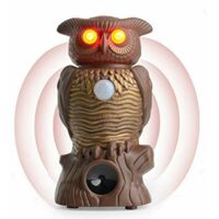 OrchidPigeon Repeller, Anti Pigeons Scarecrow Bird Scarer Fake Owl Repeller with Reflective Eyes for Plant Protection