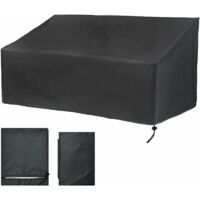 Pink2 Seater Garden Bench Cover, Outdoor Patio Bench Cover Dustproof, Anti-UV, Waterproof, Windproof, Oxford Fabric, Sofa Cover (134x66x89cm)